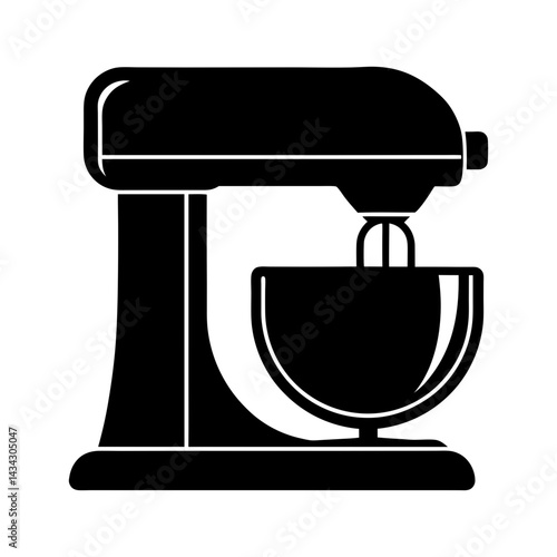 Industrial Mixer silhouette vector