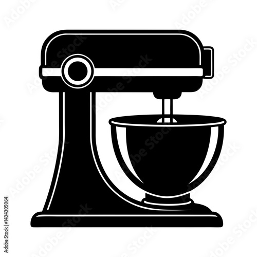 Industrial Mixer silhouette vector