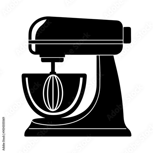 Industrial Mixer silhouette vector