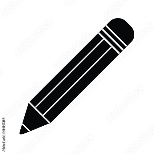 pencil stencil icon vector illustration