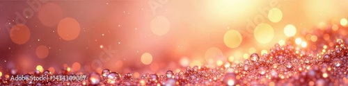 Elegant rose gold background with luxurious shiny gold texture, shimmer, glamour © Boonyapawn