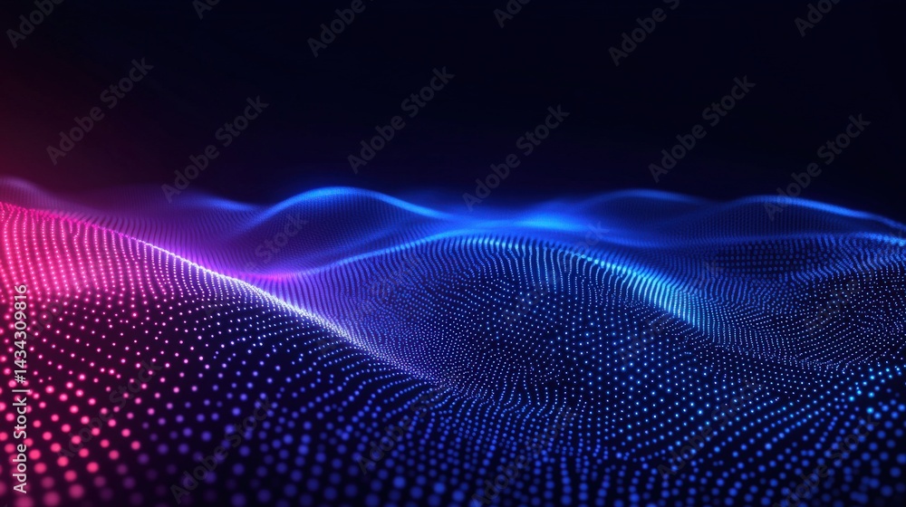 Abstract Digital Waveform Pattern Abstract Digital Waveform Pattern