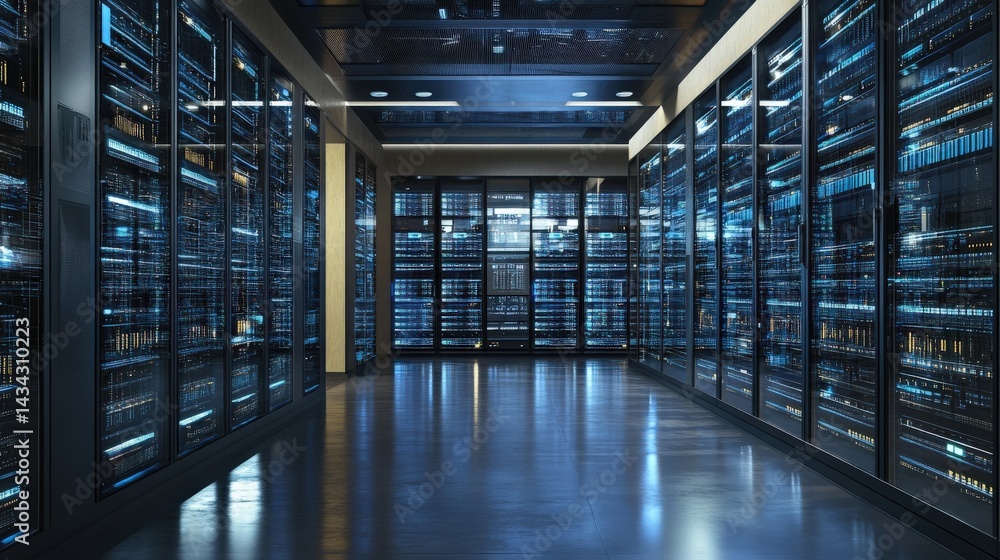 Fototapeta premium Modern Data Center Infrastructure