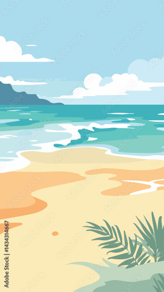 beach and sea