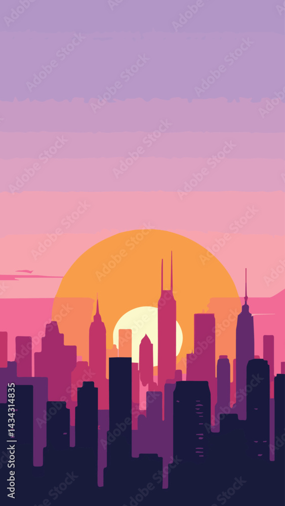 seattle skyline at sunset
