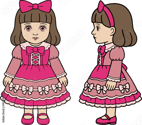 かわいいアンティークドール