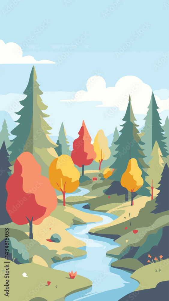 autumn forest landscape