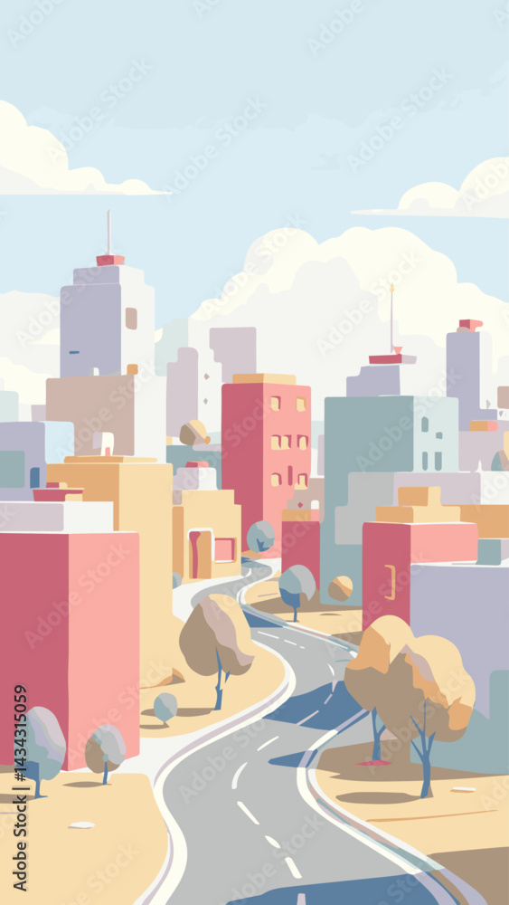 street in the city