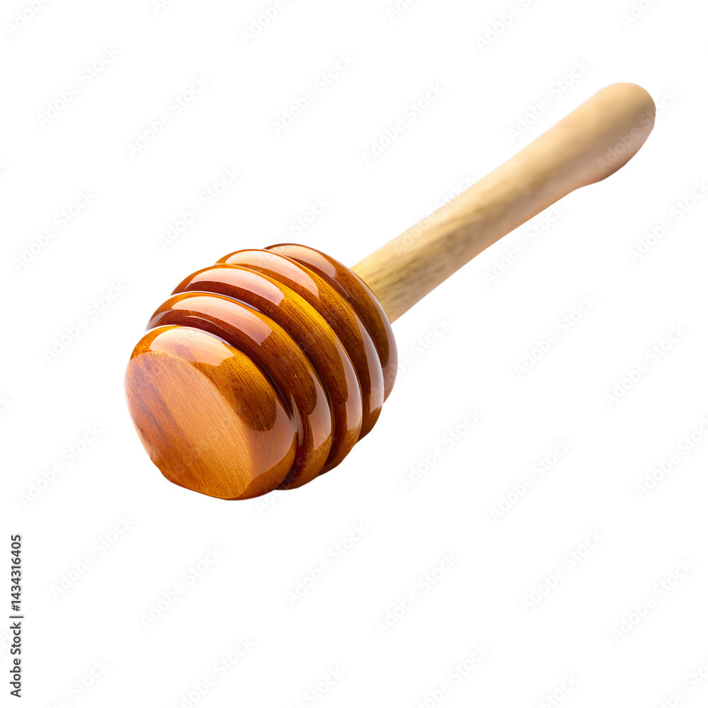 Wooden honey dipper with golden honey dripping, a sweet and natural treat transparent background Wooden honey dipper with golden honey dripping, a sweet and natural treat transparent background