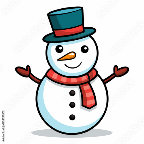 snowman with hat