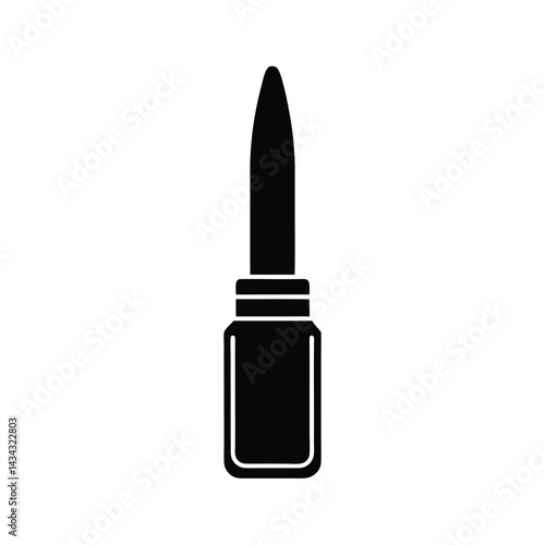 nail art tools stencil icon vector illustration