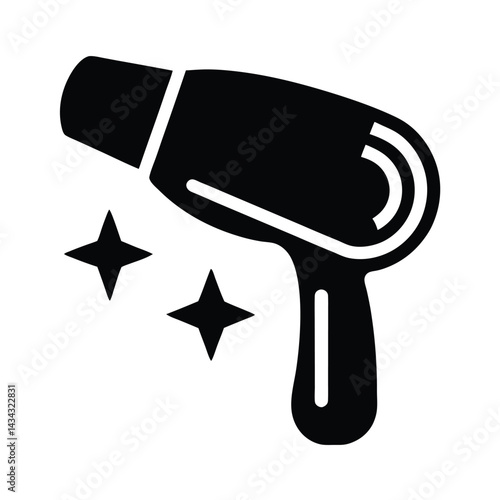 nail dryer stencil icon vector illustration