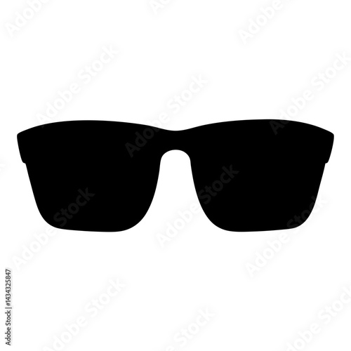 Sunglasses in Black Silhouette with a Classic Design for Summer Fun