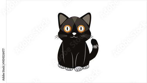 Cat emoji icon vector image.