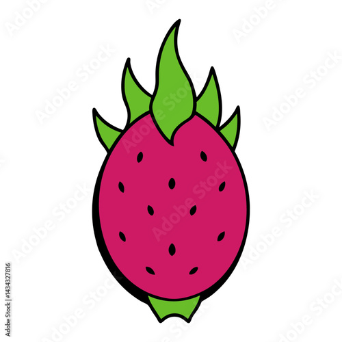 Dragonfruit cartoon vector