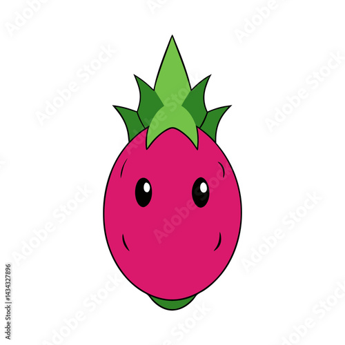 Dragonfruit cartoon vector