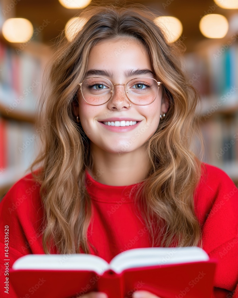 Focused study session among high schoolers in a library with students engaged in reading and note-taking