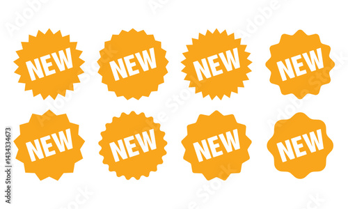 New Tag Orange, Special Offer Icon, Sticker, Deal Label vector template