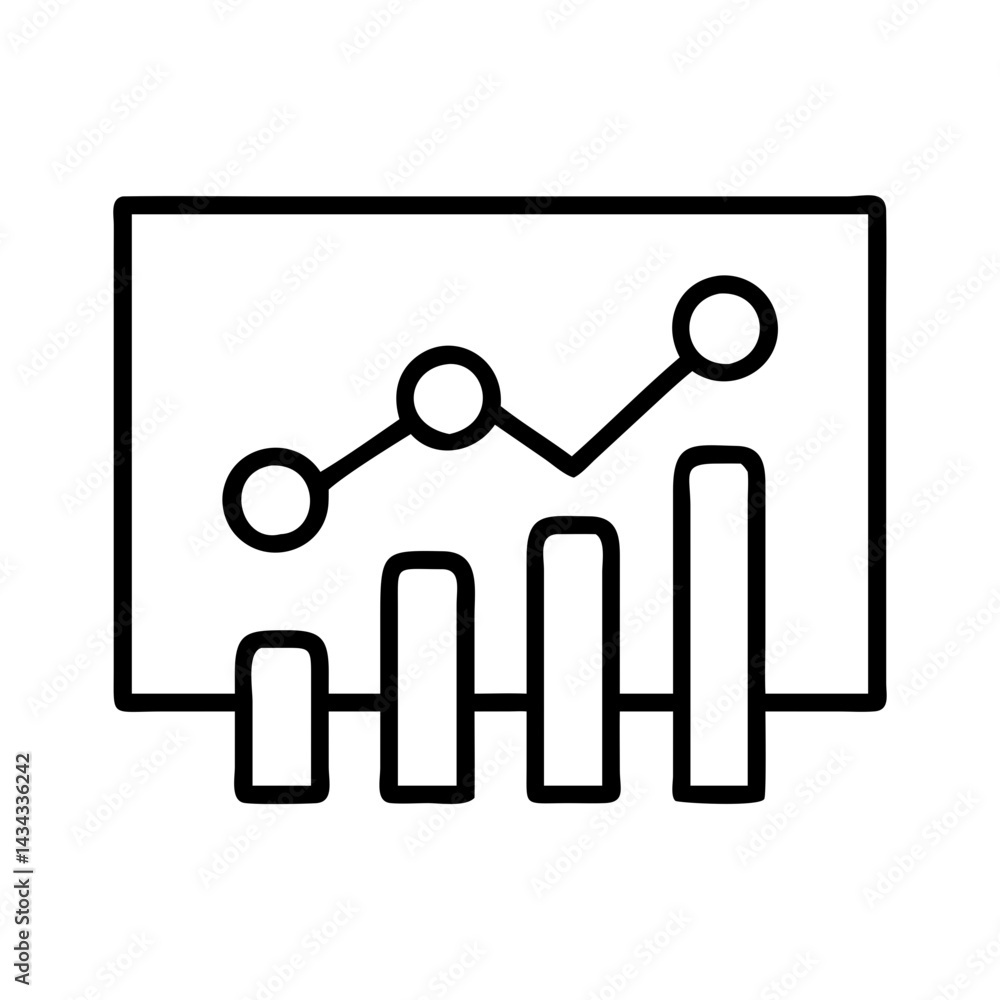Stock market chart business graph analysis data diagram finance investment growth report line trend Stock market chart business graph analysis data diagram finance investment growth report line trend