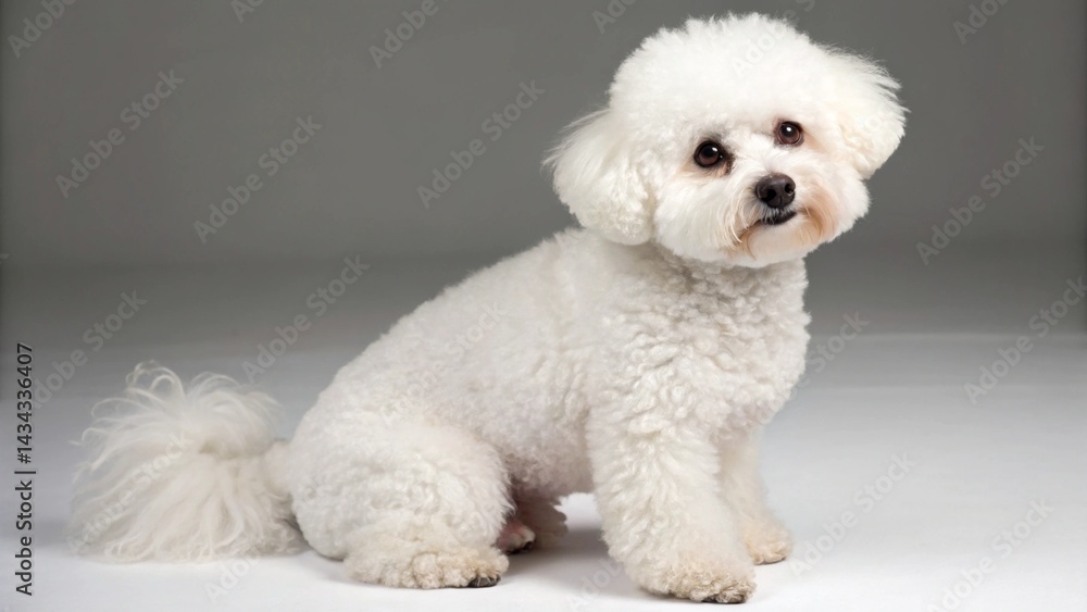 Bichon Frise on studio background
Bichon Frise on studio background