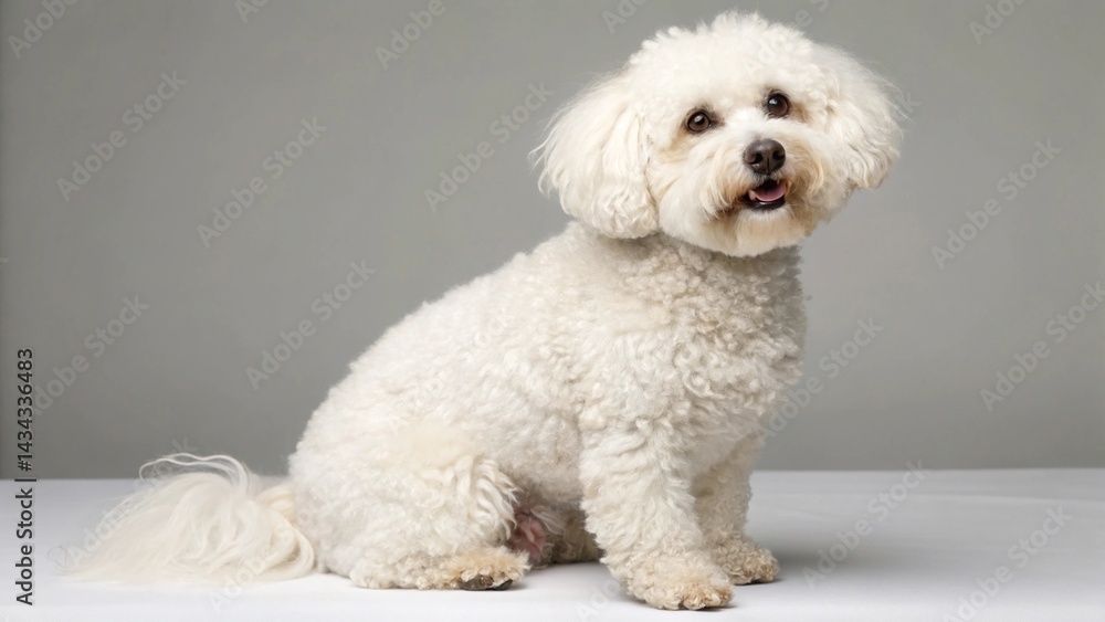 Bichon Frise on studio background
Bichon Frise on studio background