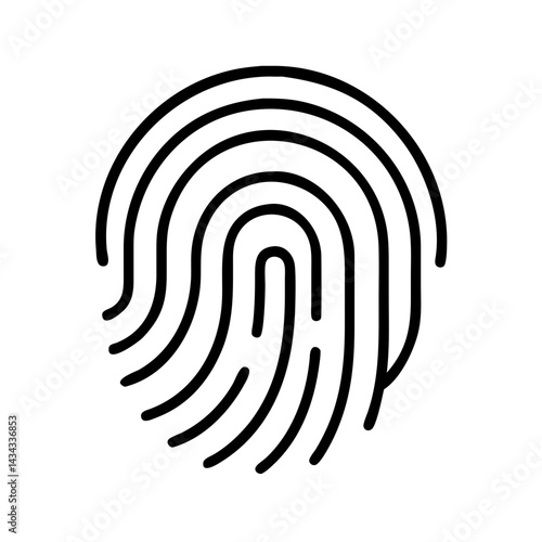Fingerprint identification scan security biometric access control thumbprint identity scanline