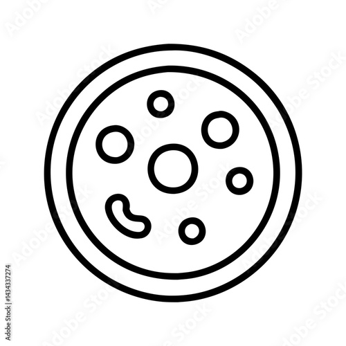 Delicious pepperoni pizza vector illustration perfect for pizzeria menu and food delivery apps icon