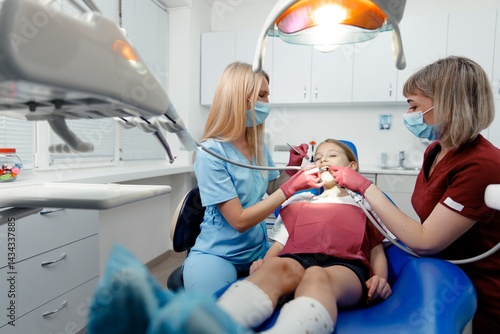 Children's dentistry, Smiling dentist, pediatric dentist, healthy smile, Child visit dentist, stomatological cabinet, dental clinic