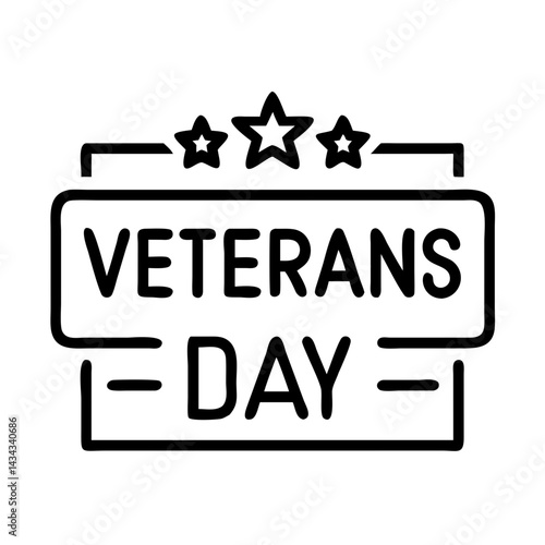 Veterans day stars patriotic celebration national holiday remembrance honoring military veterans day