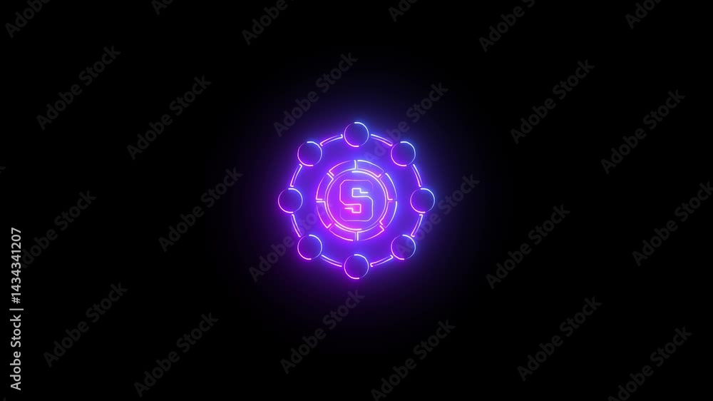 Glowing neon line money growth up with money bag dollar coins and calculator icon animation on a Transparent background, Glowing neon line of Advertising Budget, invest Budget icon isolated
Glowing neon line money growth up with money bag dollar coins and calculator icon animation on a Transparent background, Glowing neon line of Advertising Budget, invest Budget icon isolated