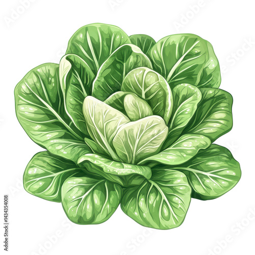 Bok choy isolated on white transparent background
