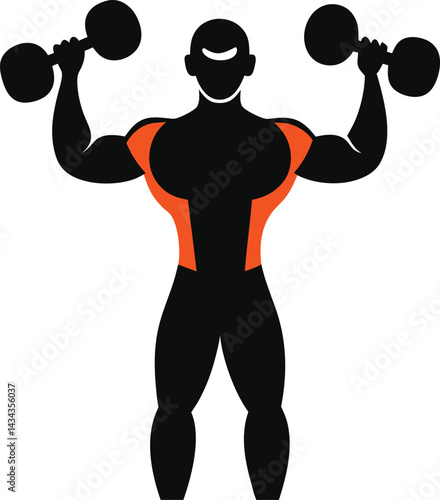 Man lifting dumbbells