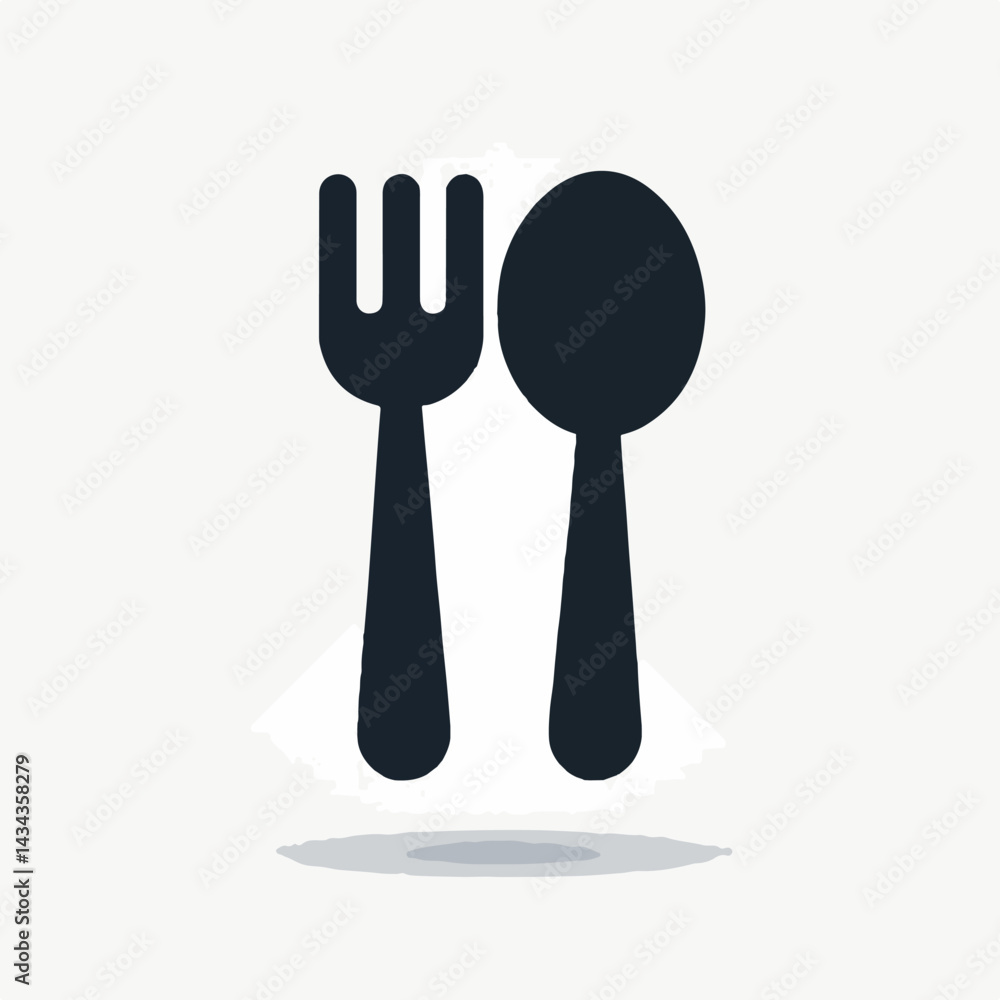 fork and spoon silhouette vector elements fork and spoon silhouette vector elements