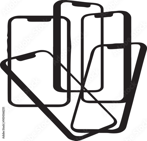 iphones vector and illustration