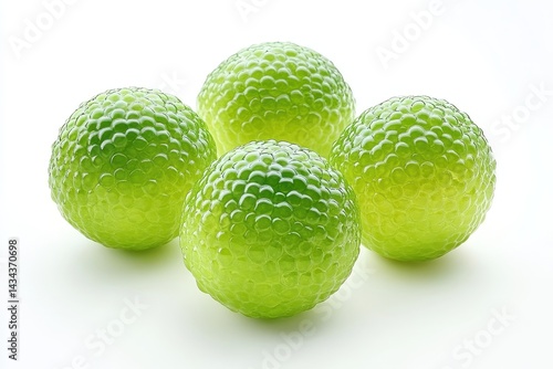 Citrus australasica or caviar lime on a white background photo