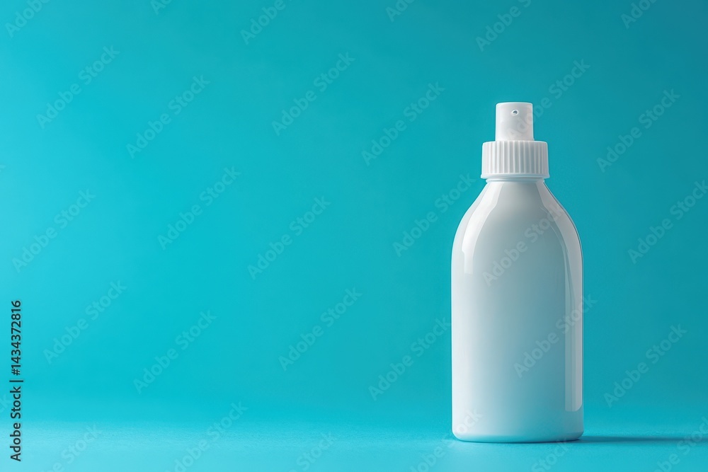 Close up of a glue bottle on a blue background Close up of a glue bottle on a blue background