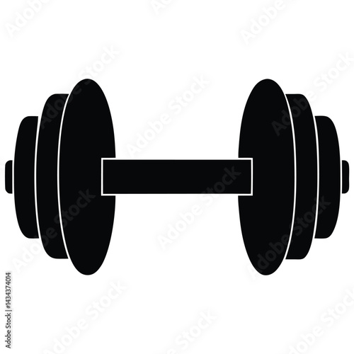dumbbell isolated on white