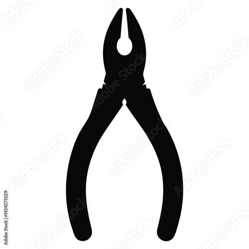 pliers on white background
