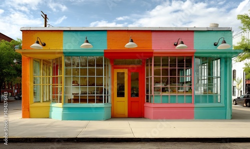 Fototapeta Naklejka Na Ścianę i Meble -  Vibrant storefront facade