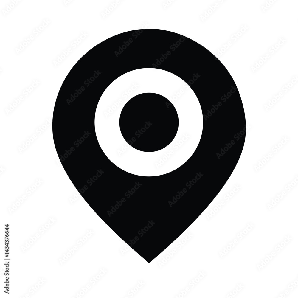 Location icon vector flat map symbol Location icon vector flat map symbol