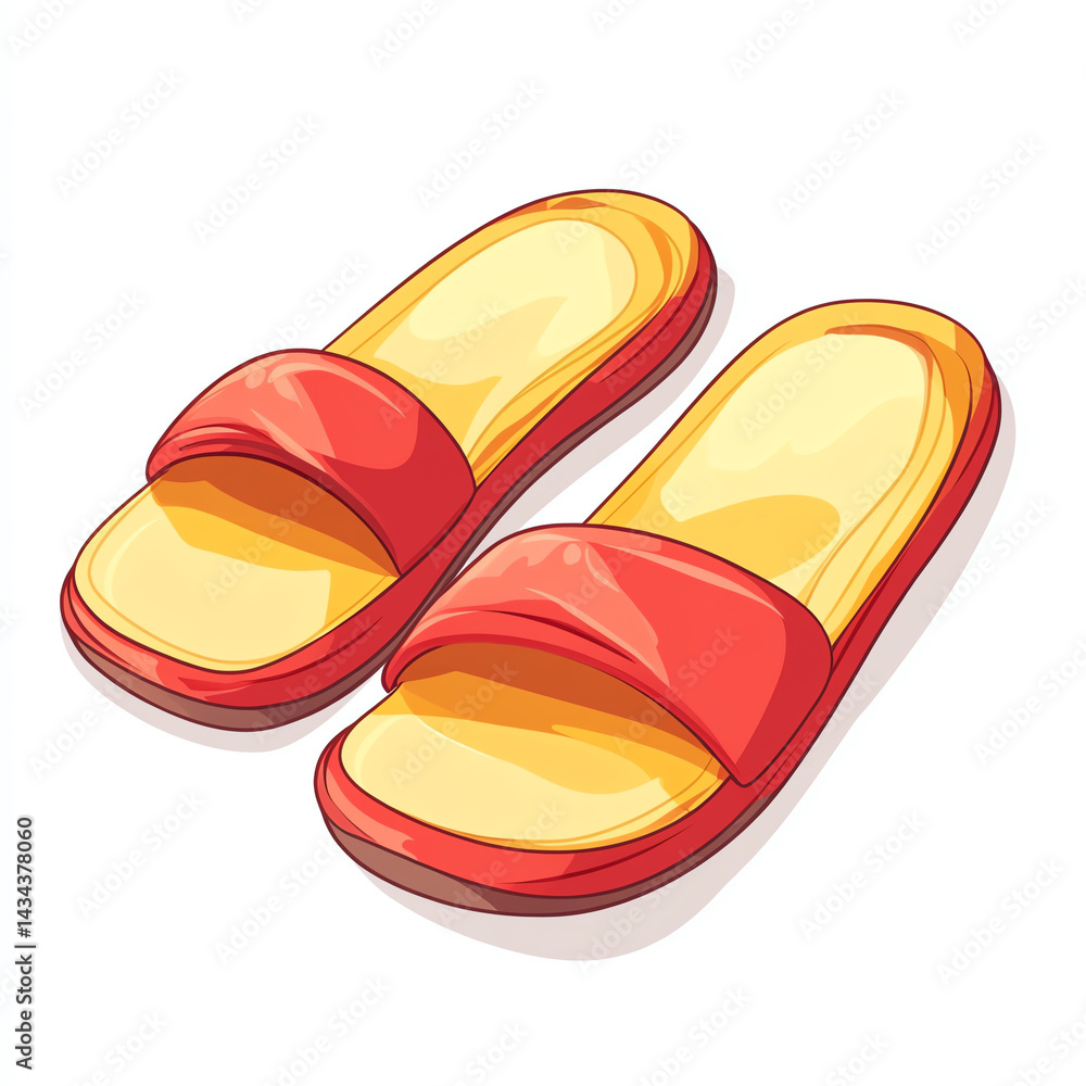 Bright and comfortable red slippers, perfect for relaxation at home or casual outings, combining style and comfort effortlessly. Bright and comfortable red slippers, perfect for relaxation at home or casual outings, combining style and comfort effortlessly.