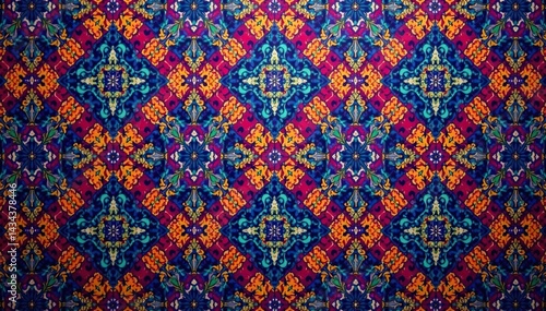 Geometric damask, repeating diamond shapes and lines , simple, diamond