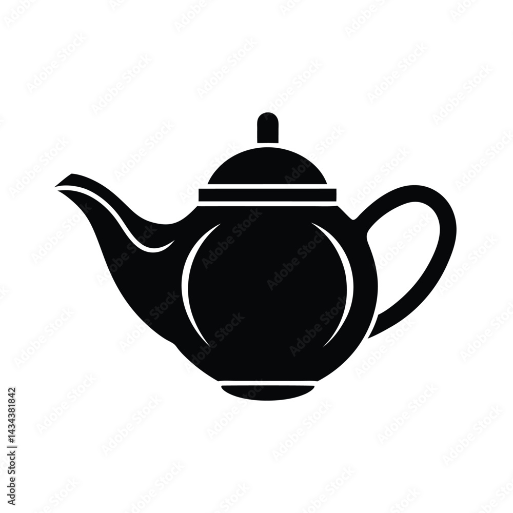 teapot stencil icon vector illustration teapot stencil icon vector illustration