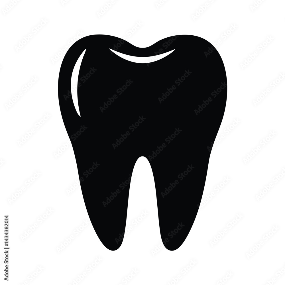 tooth stencil icon vector illustration tooth stencil icon vector illustration