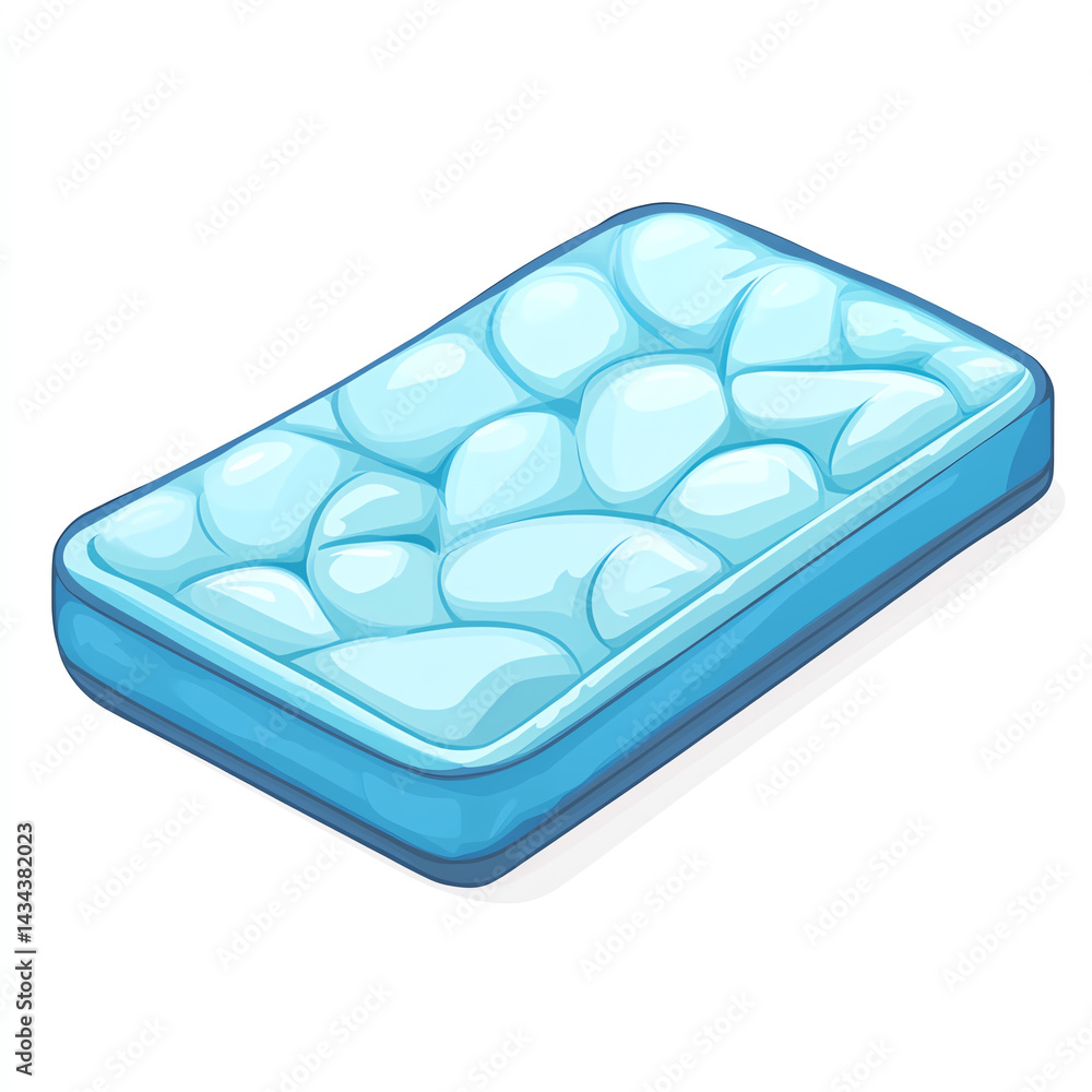 A vibrant, blue cushion designed for comfort, perfect for relaxation and enhancing your living space.