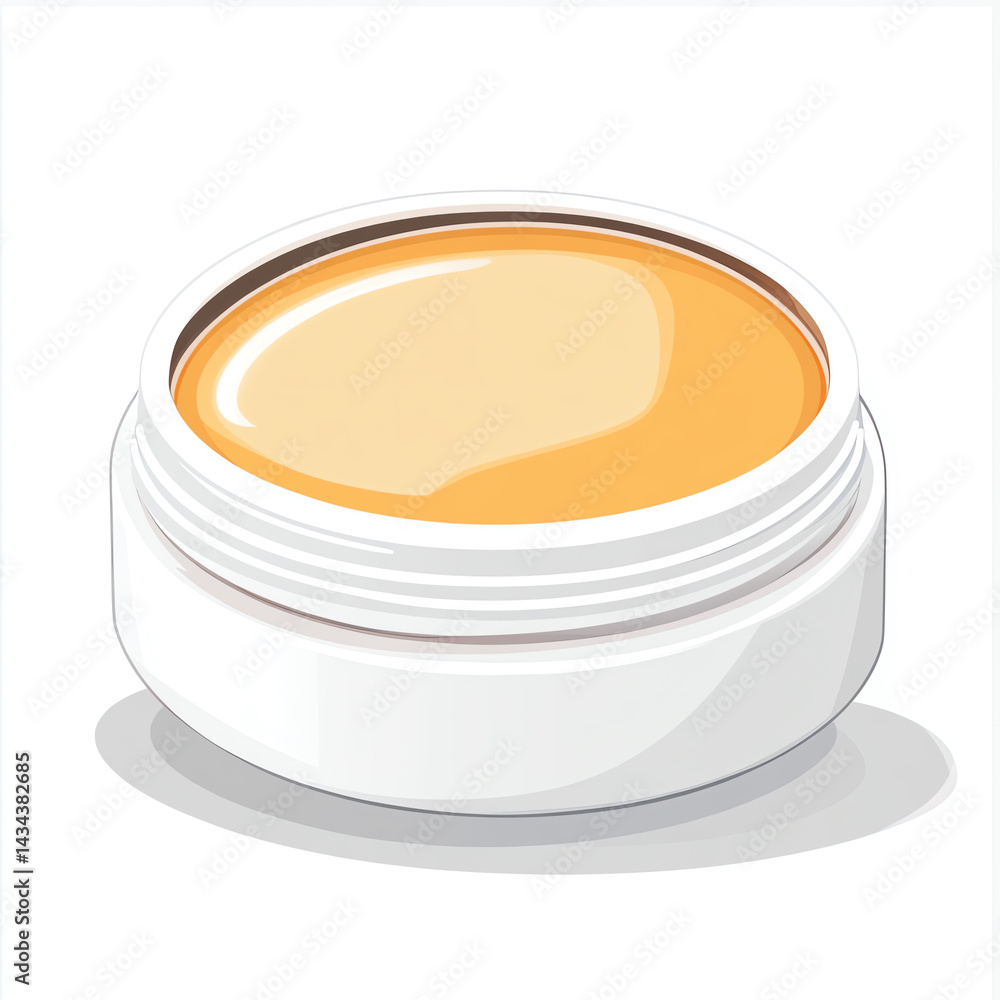A clean and stylish container of natural skincare cream, perfect for promoting beauty and wellness.