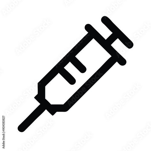 Syringe injection icon