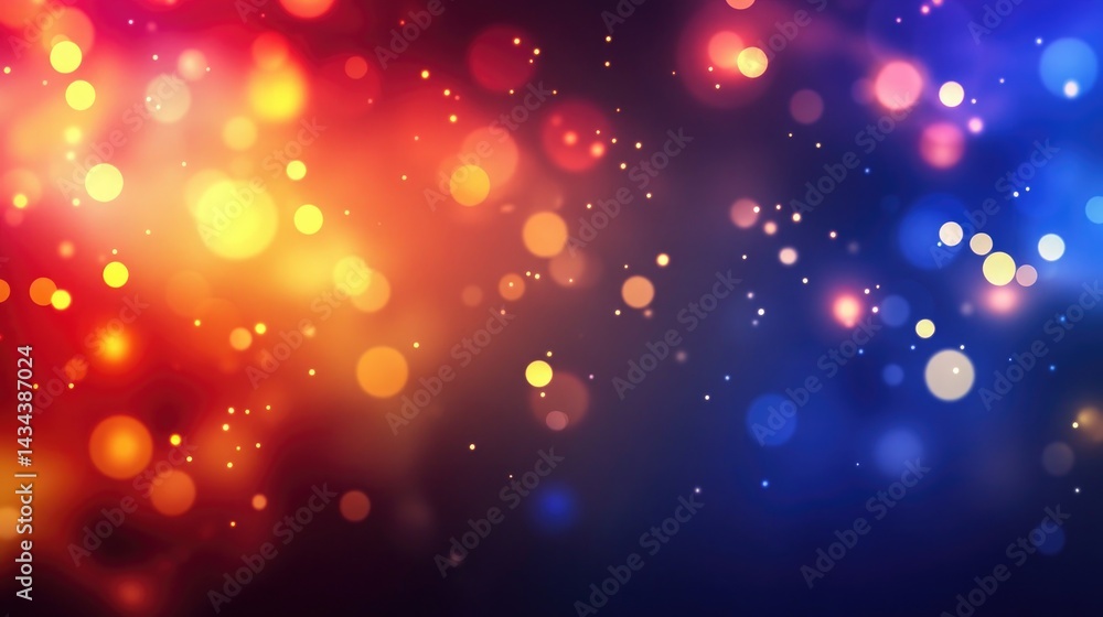 Glowing dark blue red yellow gradient with blur effect for vibrant background design Glowing dark blue red yellow gradient with blur effect for vibrant background design