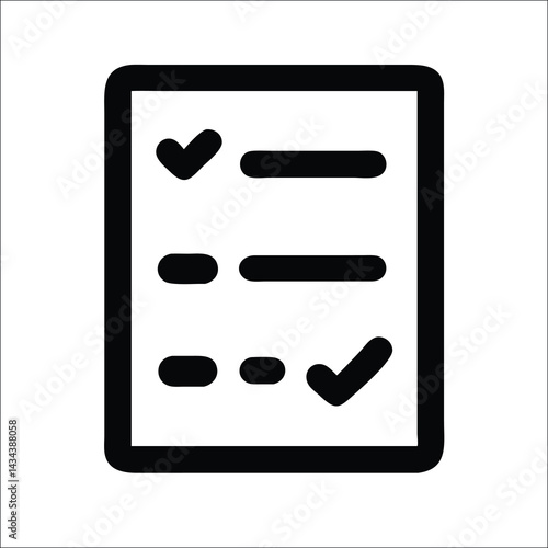 Checklist icon task and productivity symbol