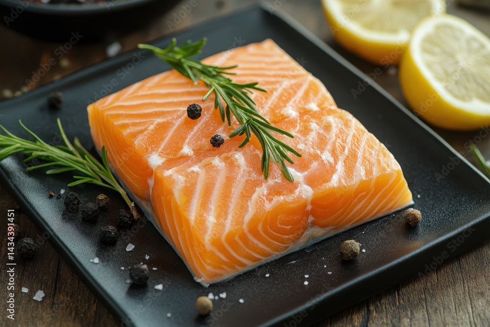 Gourmet meal with Arctic char filet Gourmet meal with Arctic char filet